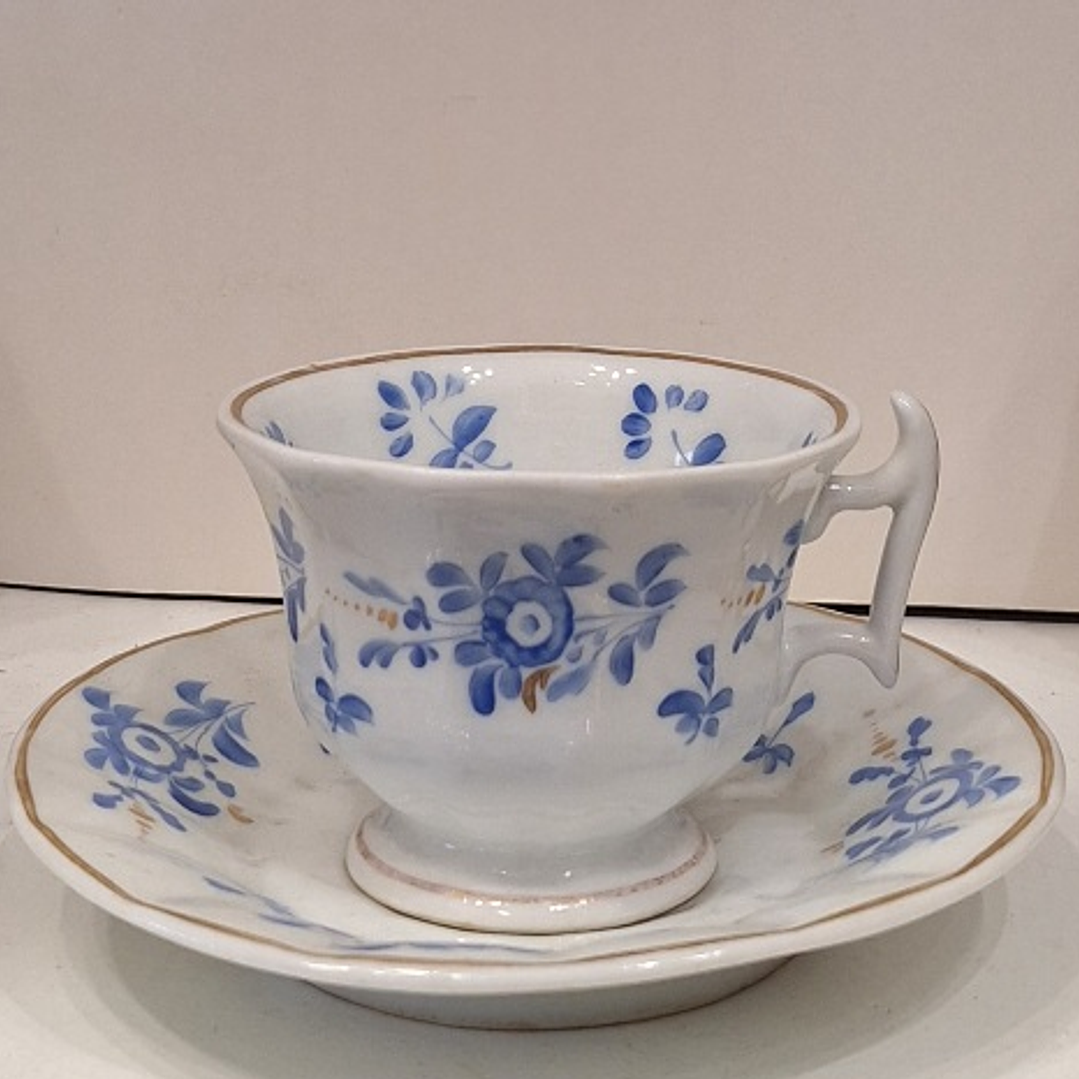 Xícara vieux paris decoração floral 1