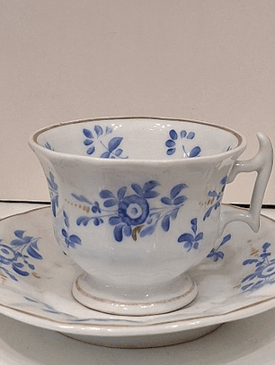 Xícara vieux paris decoração floral