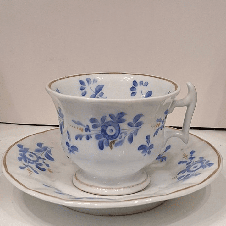 Xícara vieux paris decoração floral 1