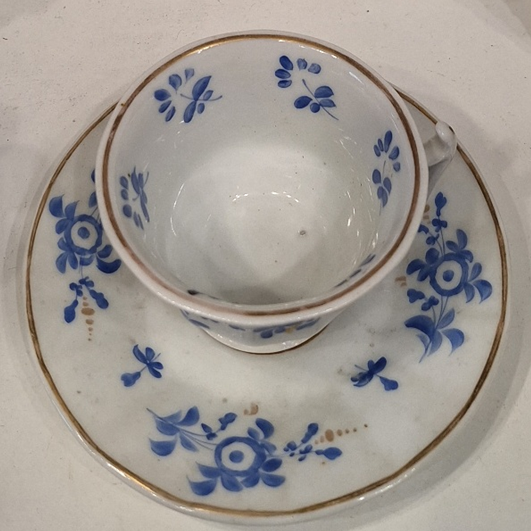 Xícara vieux paris decoração floral 2