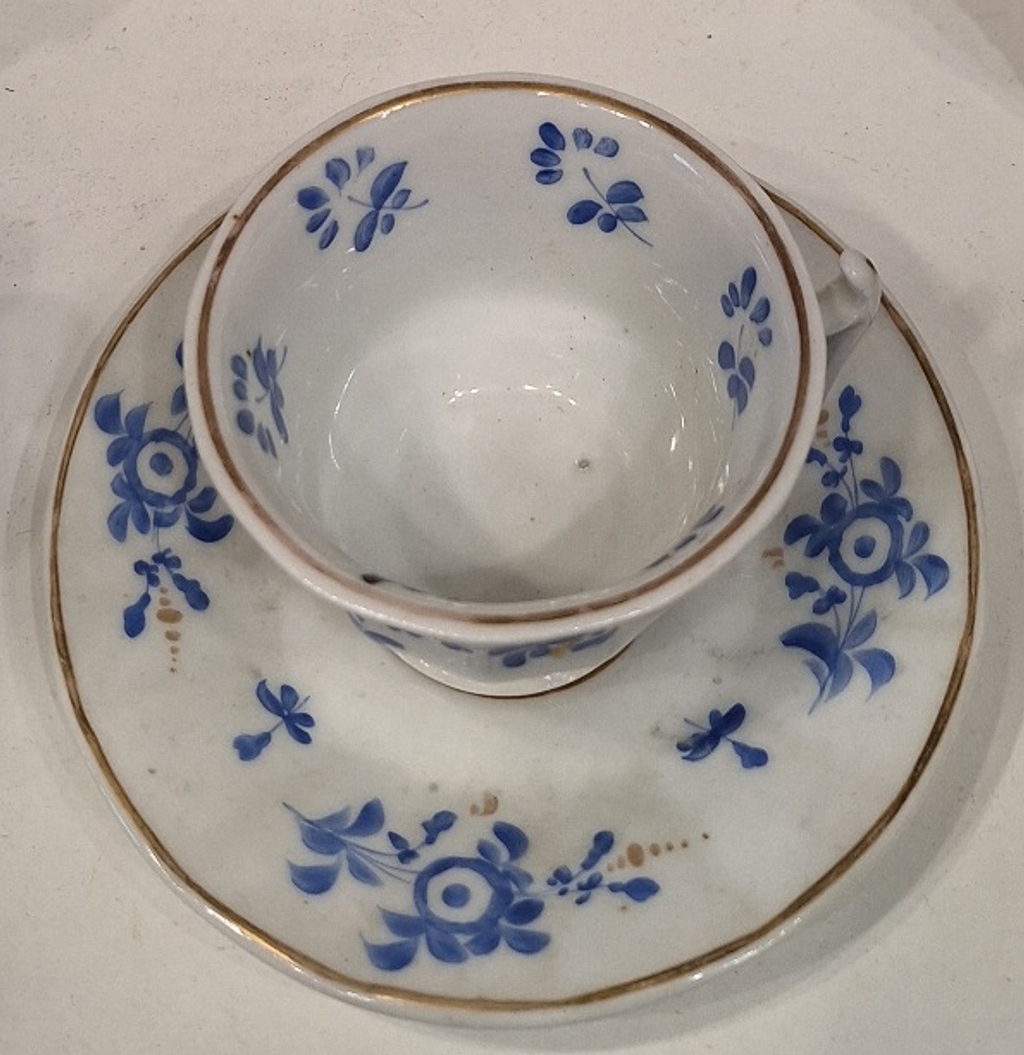 Xícara vieux paris decoração floral 2