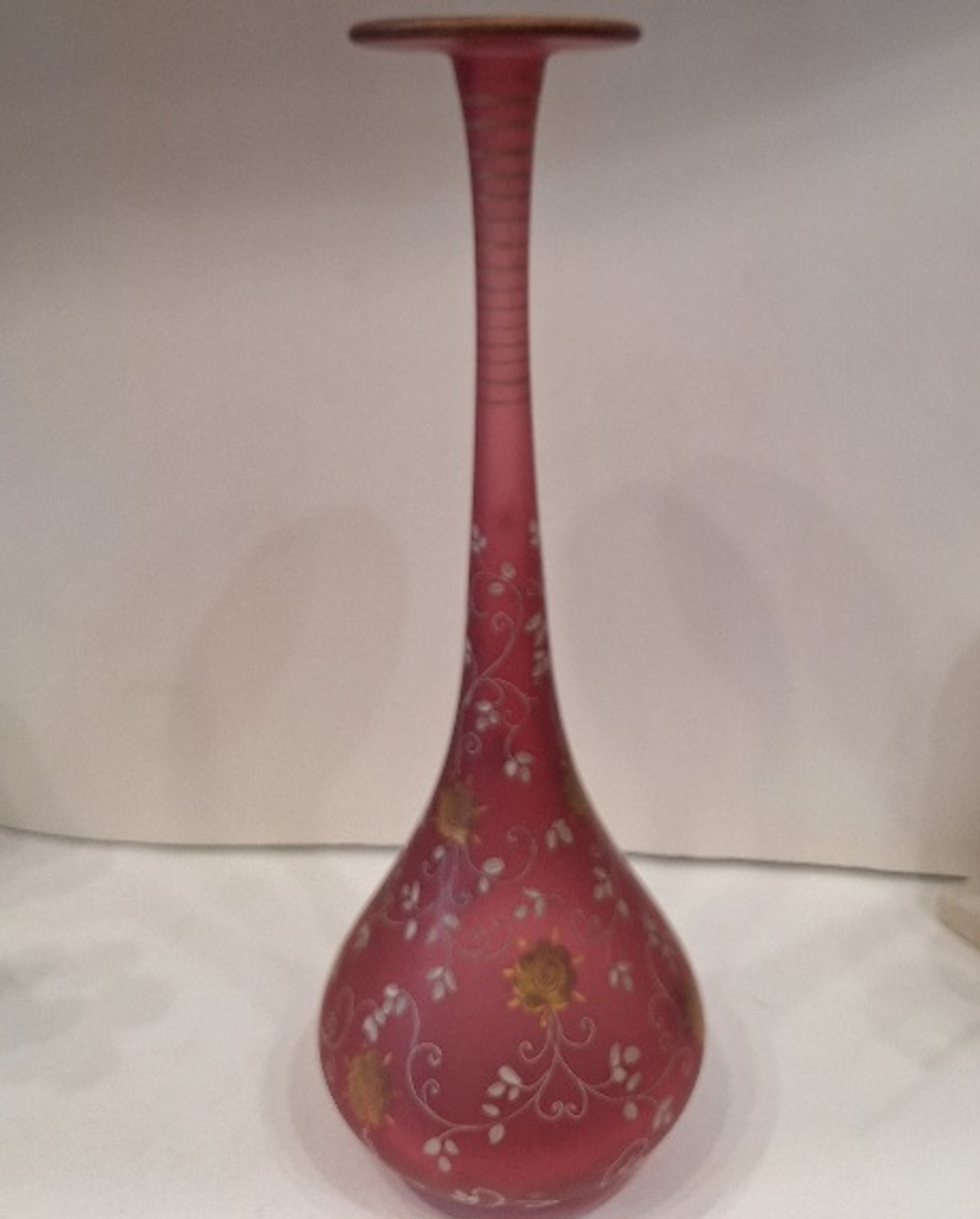 Vaso em vidro rosa, decoração floral  3