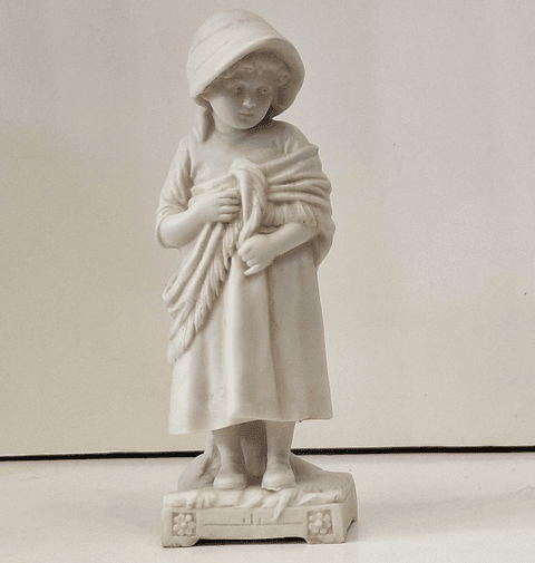 Estatueta em biscuit, tulipeira 