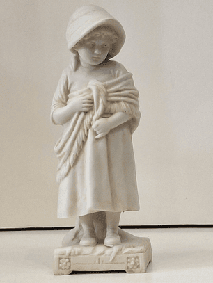 Estatueta em biscuit, tulipeira 