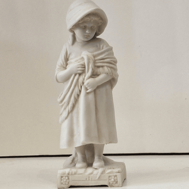 Estatueta em biscuit, tulipeira  1