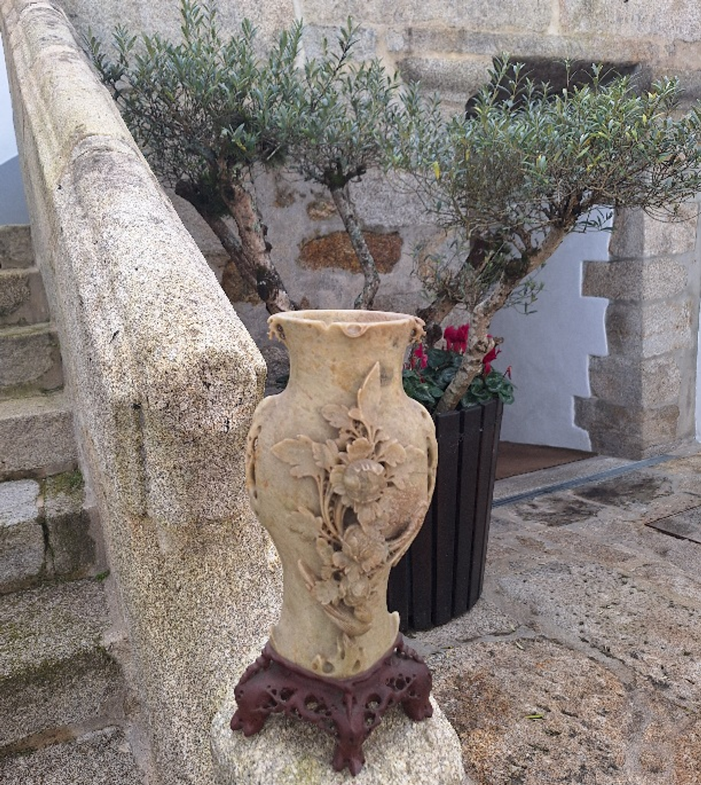 Vaso em pedra sabão, anos 20/30 3