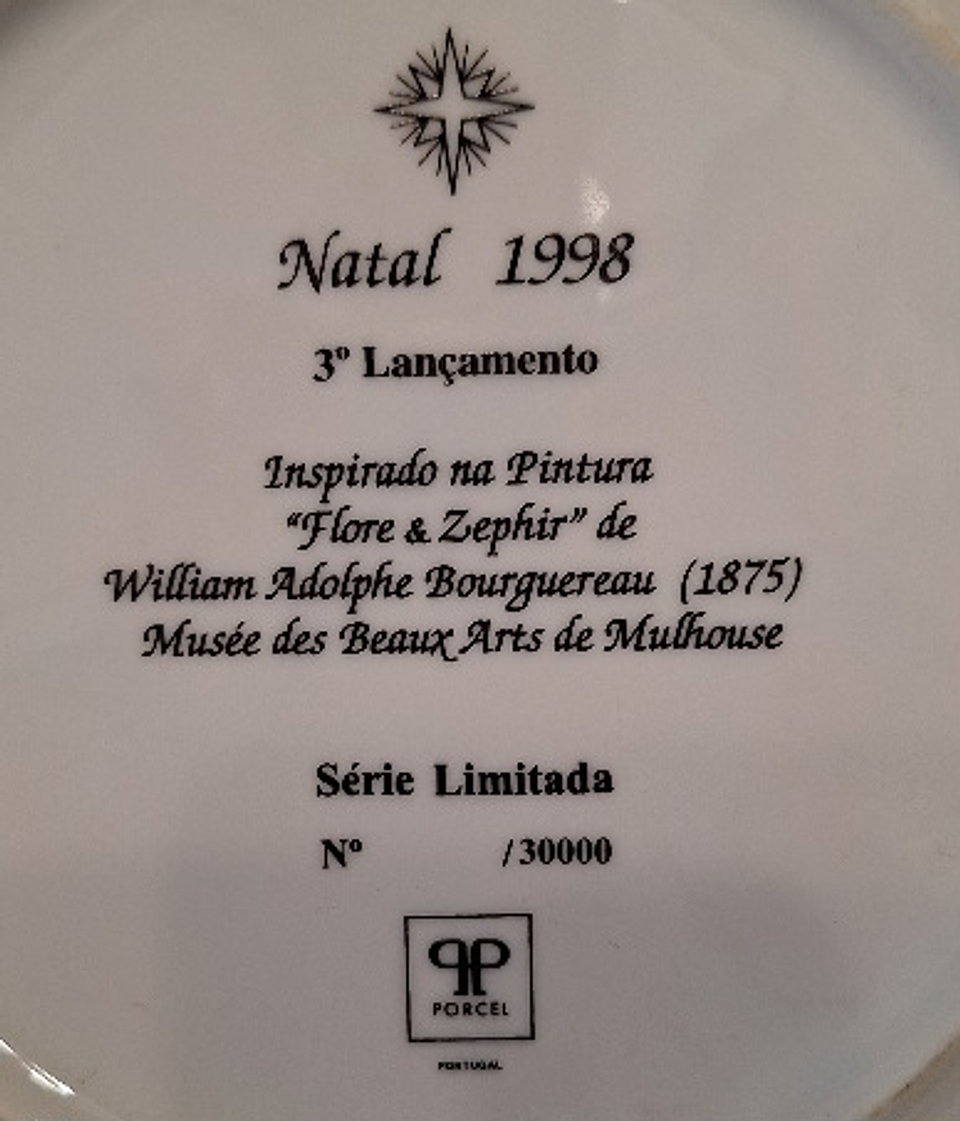 Prato decorativo em porcelana Porcel 2