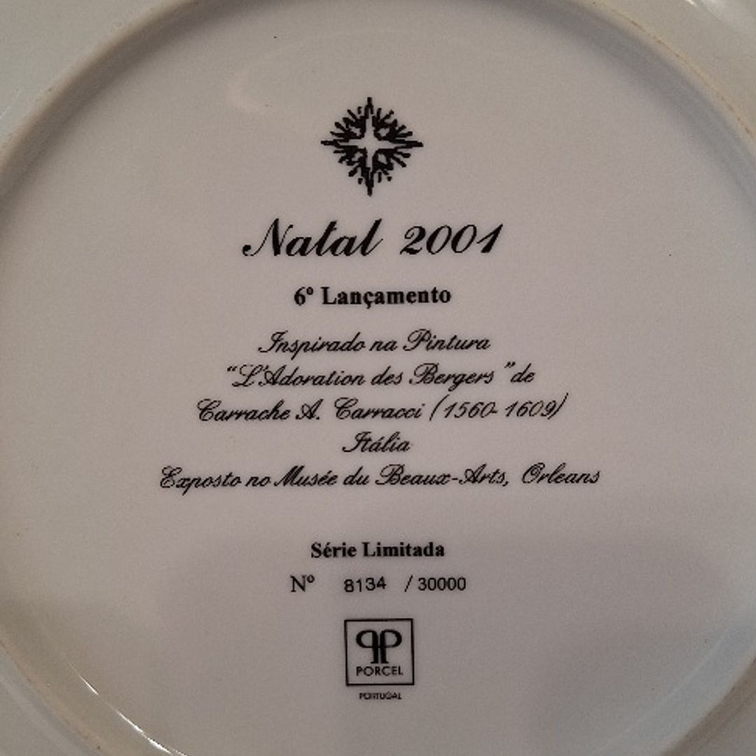 Prato decorativo em porcelana Porcel  2