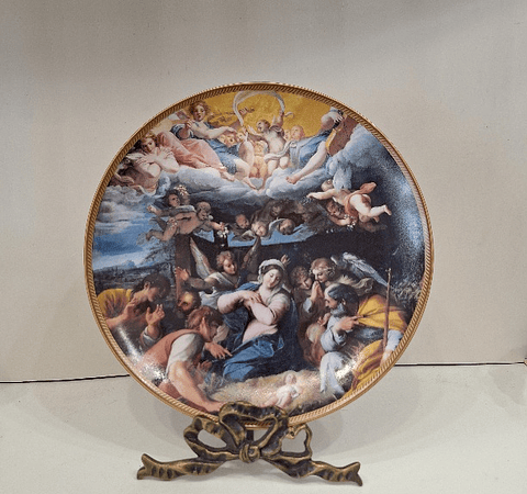 Prato decorativo em porcelana Porcel 