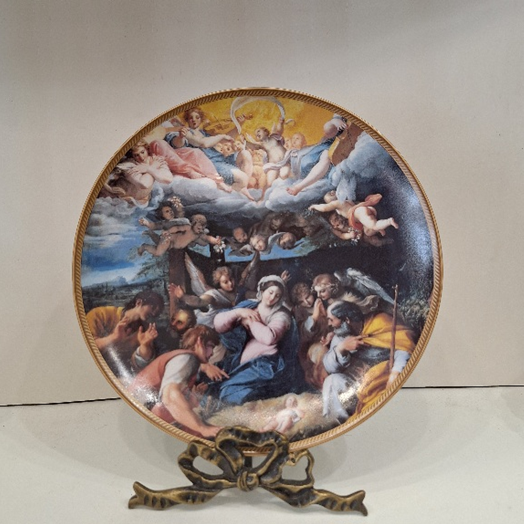 Prato decorativo em porcelana Porcel  1