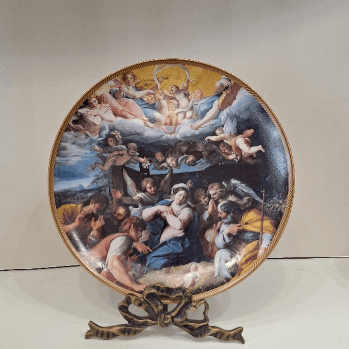 Prato decorativo em porcelana Porcel  1