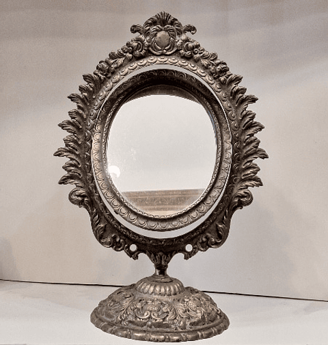 Espelho de toilette arte Déco em bronze 