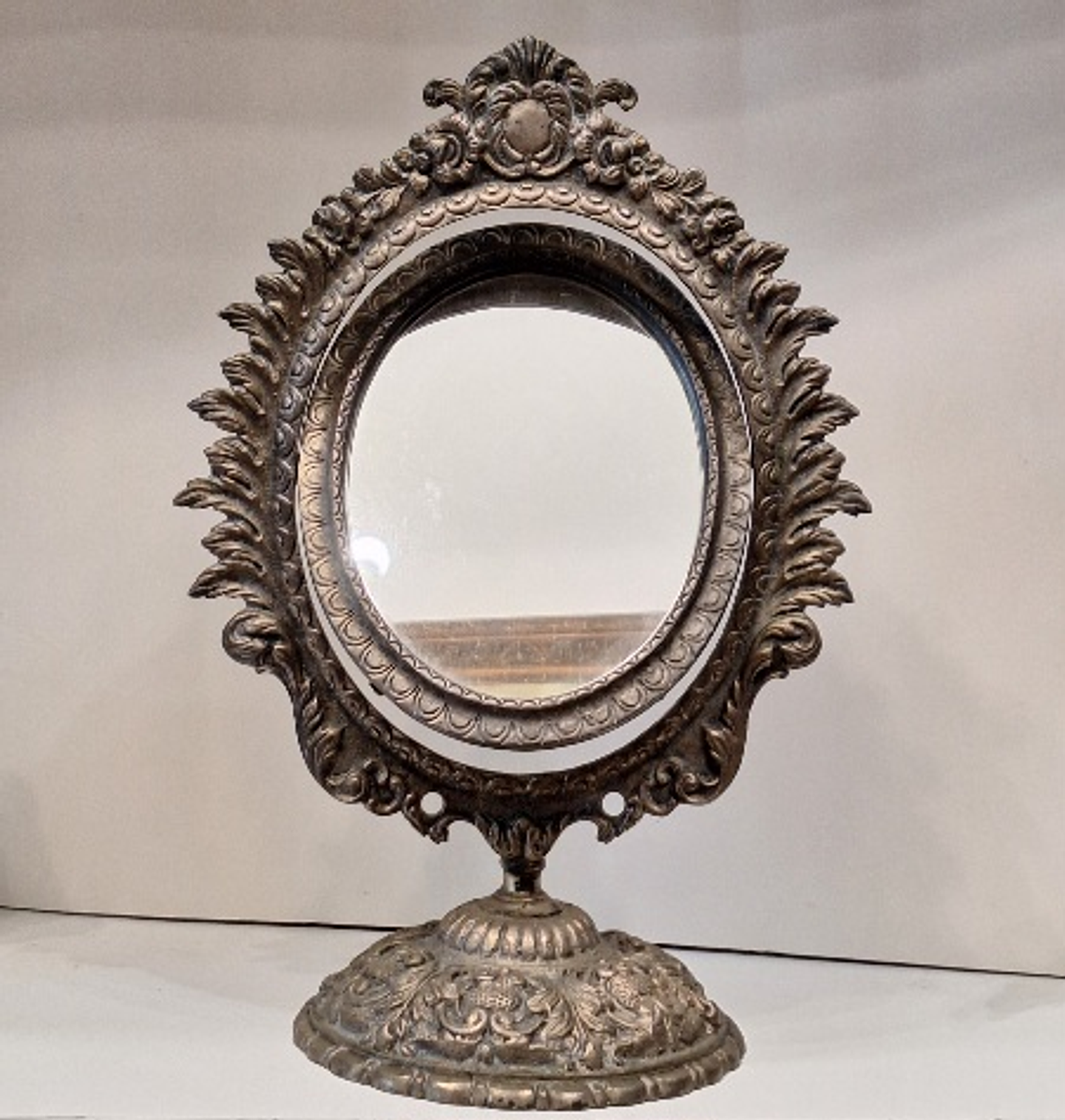 Espelho de toilette arte Déco em bronze  1