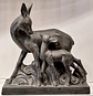Arte Déco, Escultura de Corça com filhote  - thumbnail 1