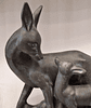 Arte Déco, Escultura de Corça com filhote  - thumbnail 2