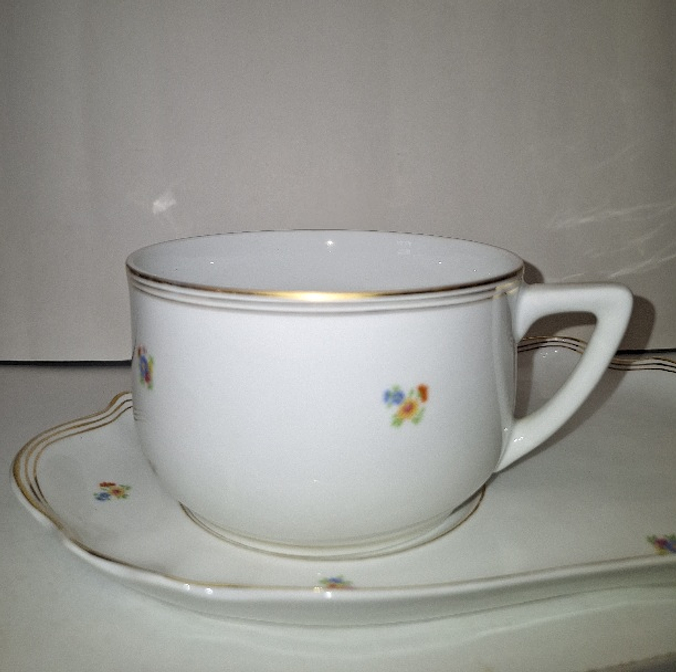 Almoçadeira com prato da Vista Alegre  5