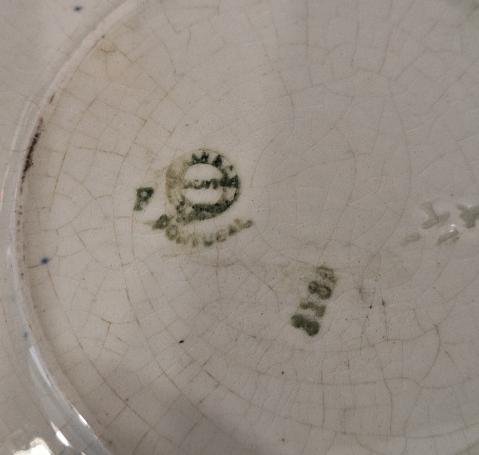 Xícara almoçadeira, faiança Sacavém  5