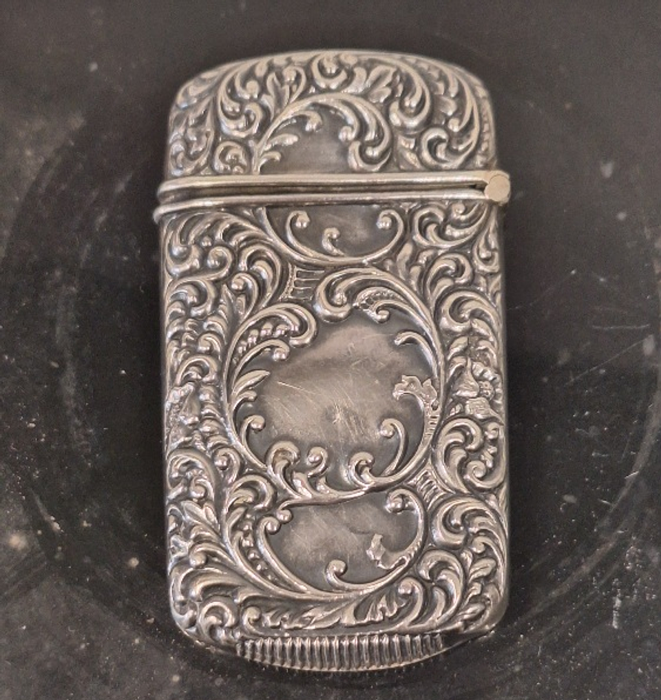 Porta - fósforos, Sterling, Vitoriano  1