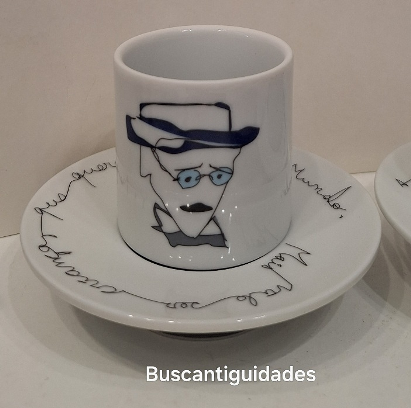 Xícara para colecção. Fernando Pessoa (Vista Alegre) 5