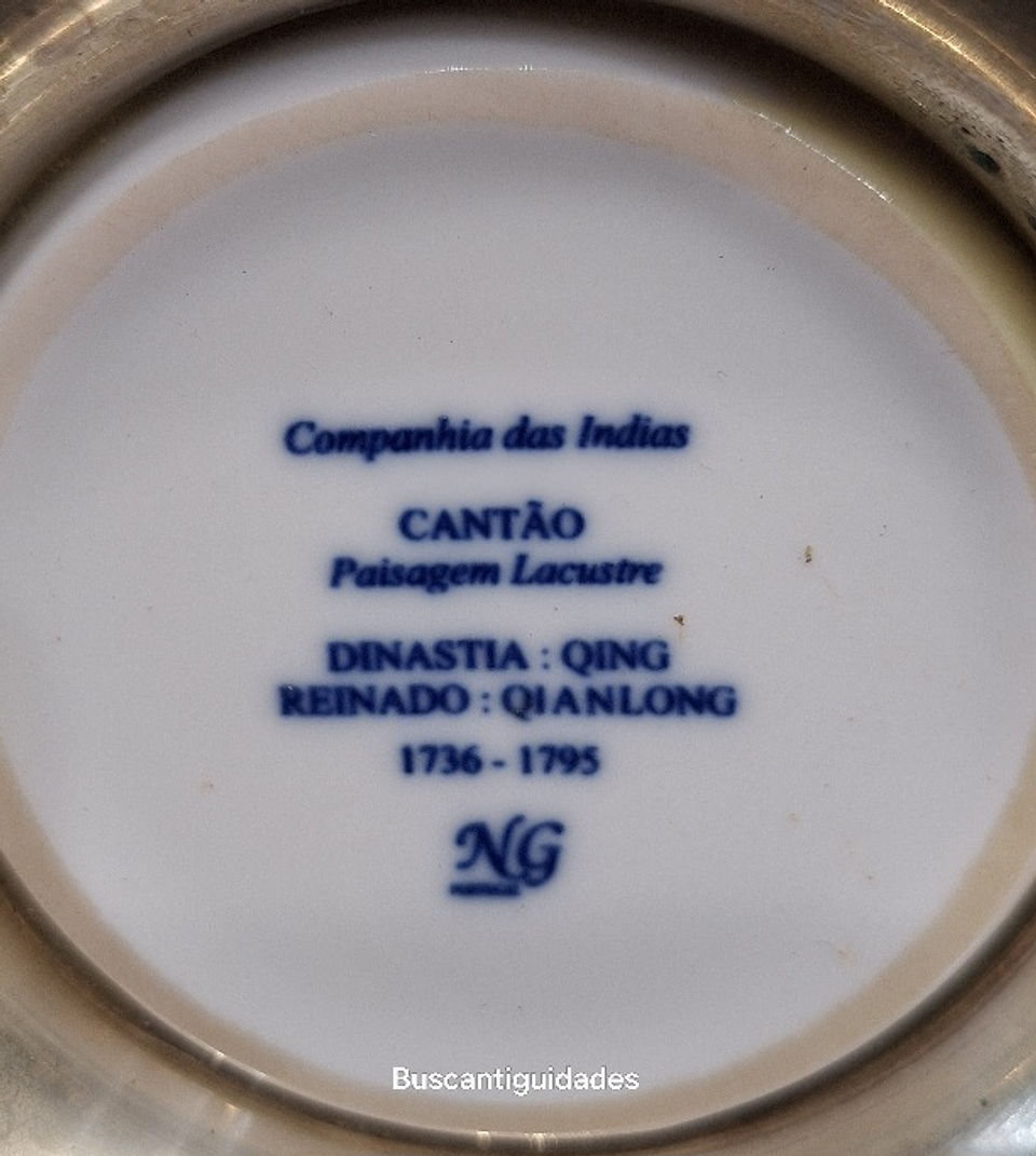 Vaso em porcelana NG, base em prata 4