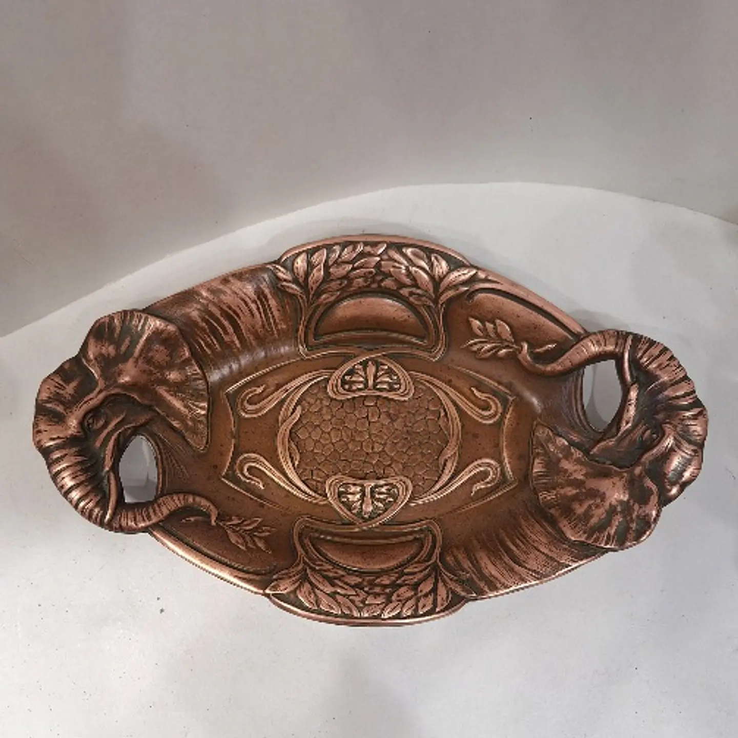 Bilheteira  art nouveau em cobre, elefante 4