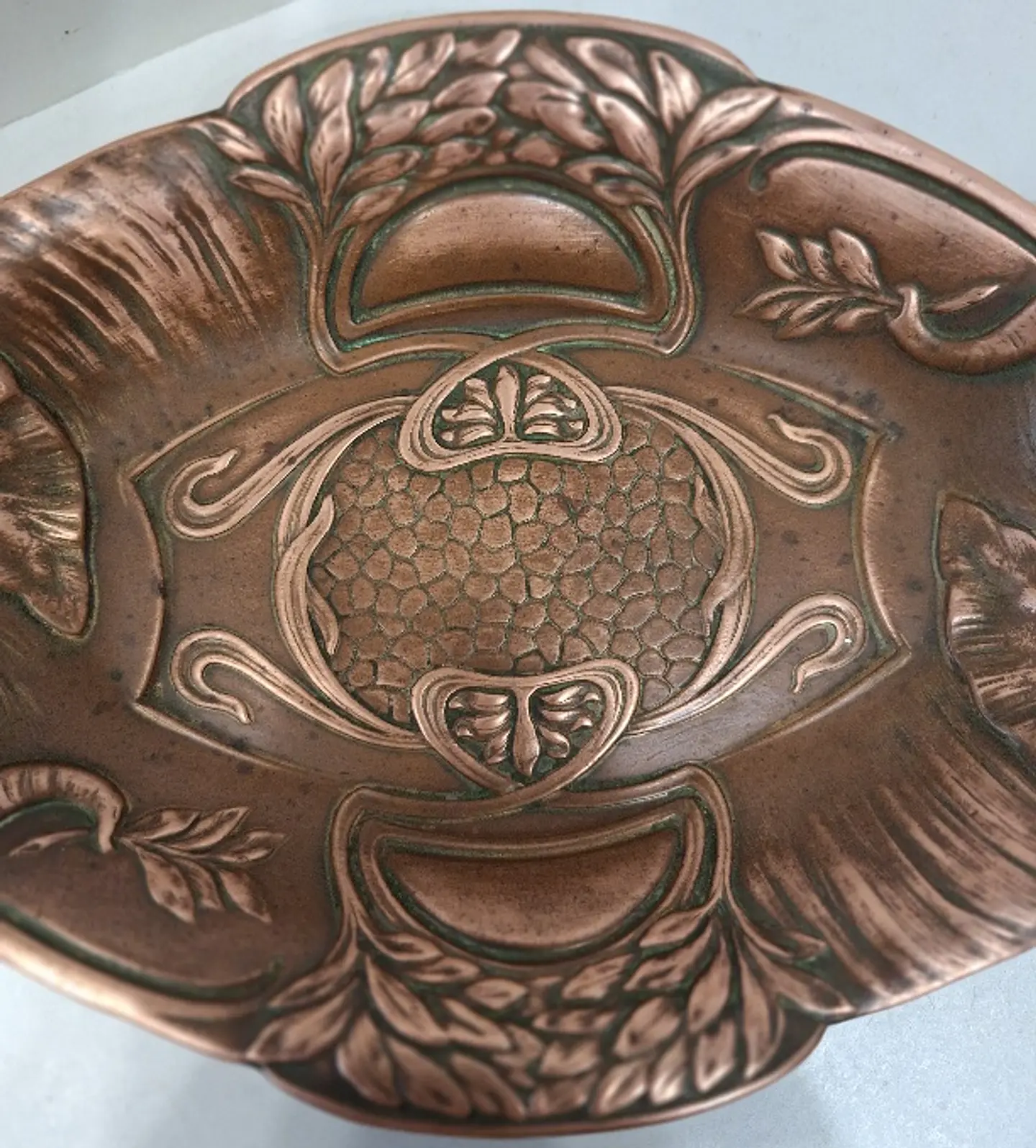 Bilheteira  art nouveau em cobre, elefante 5