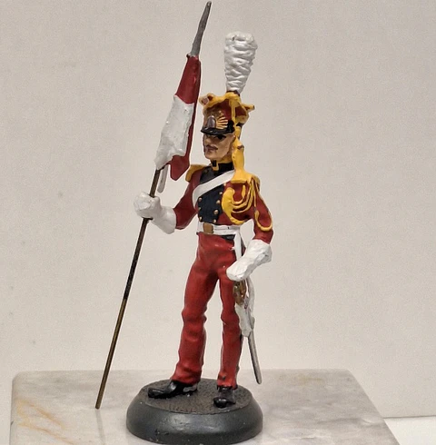 Soldadinho de chumbo policromado 