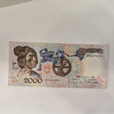 Nota 2000 escudos, República portuguesa 