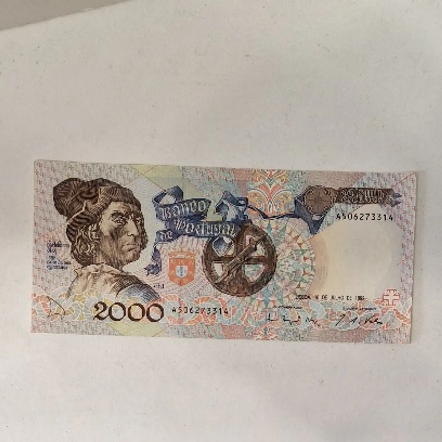 Nota 2000 escudos, República portuguesa  1