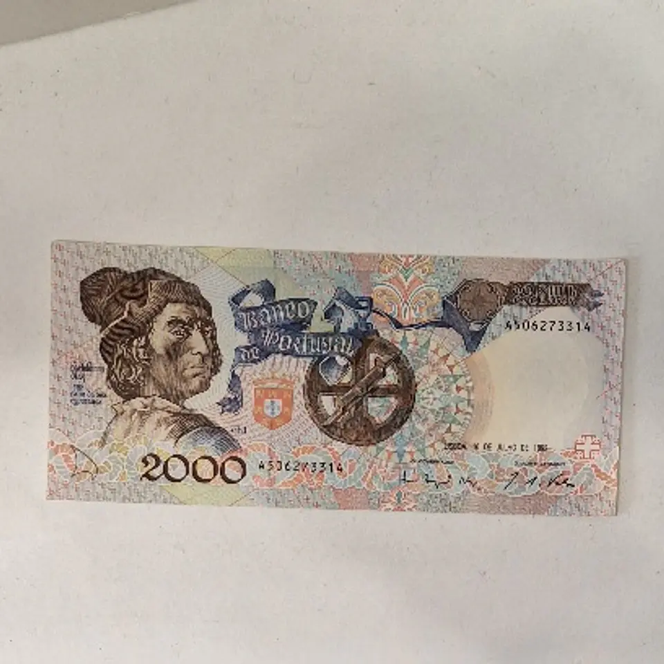 Nota 2000 escudos, República portuguesa  1