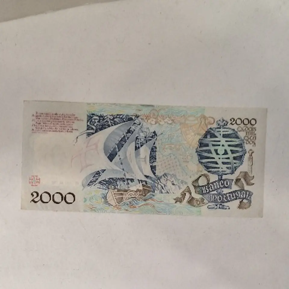 Nota 2000 escudos, República portuguesa  2