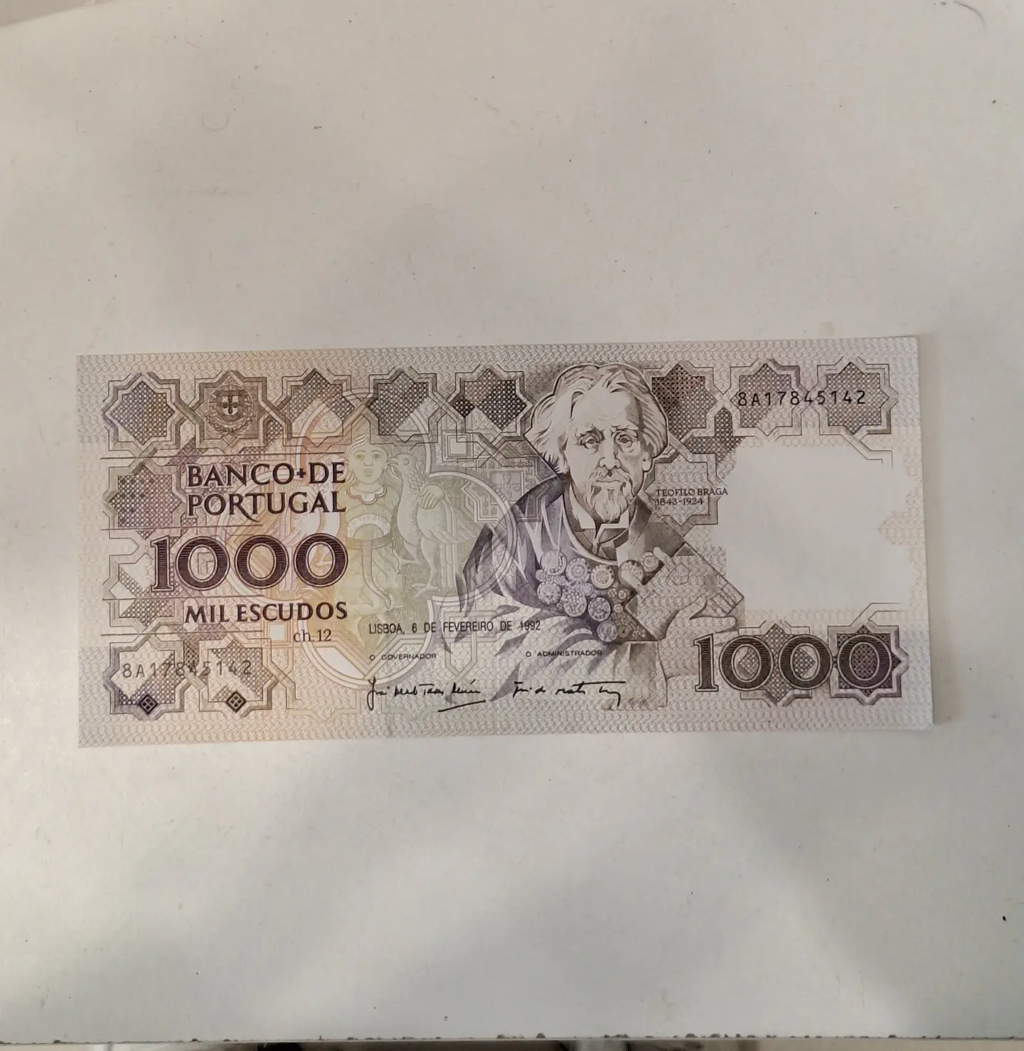 Nota 1000 escudos, República portuguesa  1