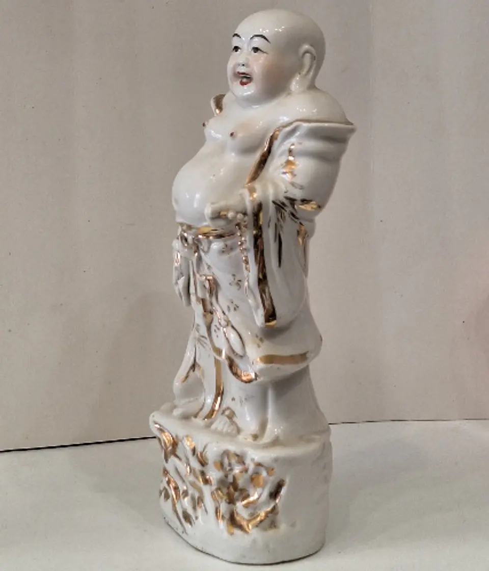 Estatueta em porcelana - Buda sorridente  3