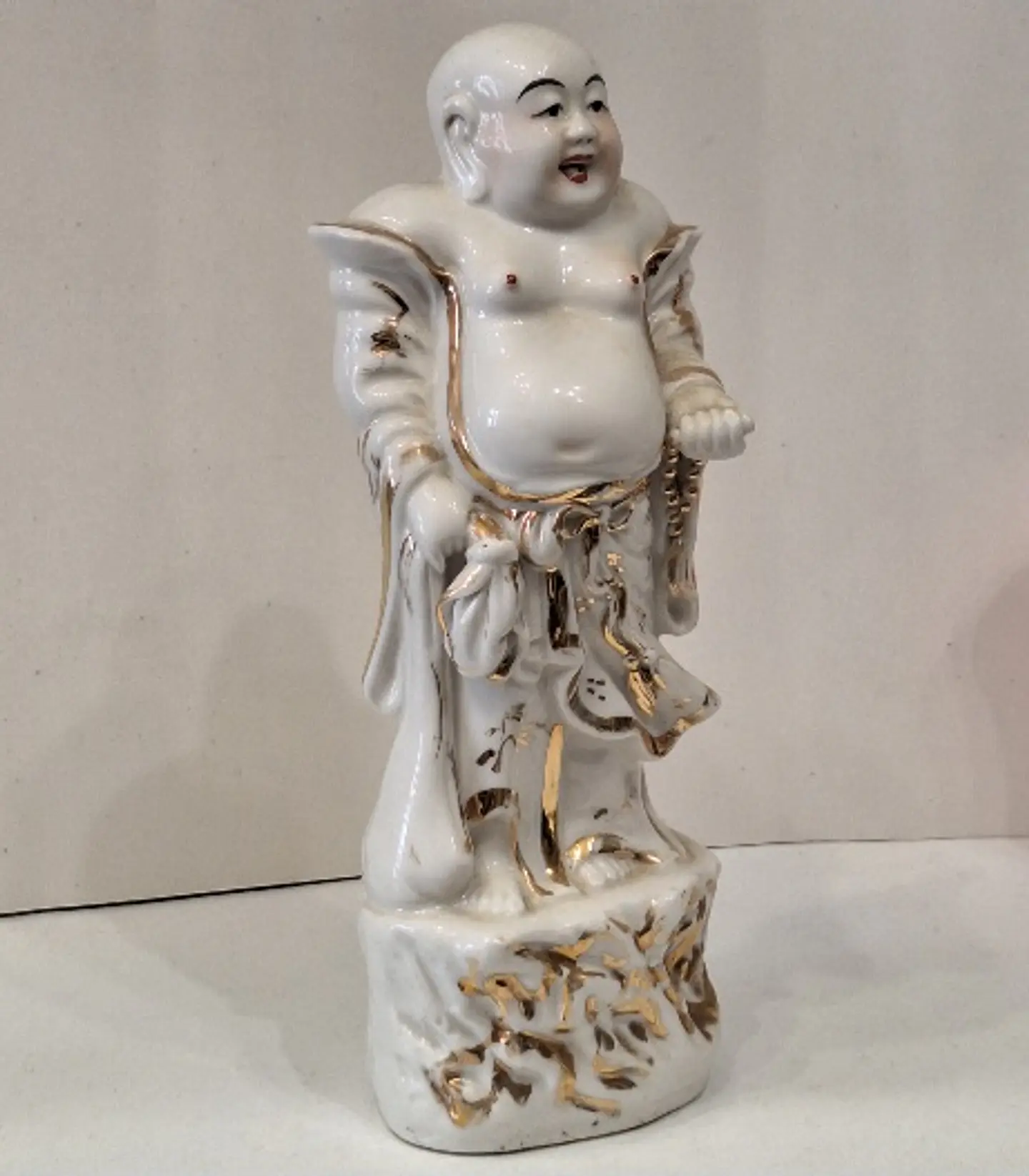 Estatueta em porcelana - Buda sorridente  7