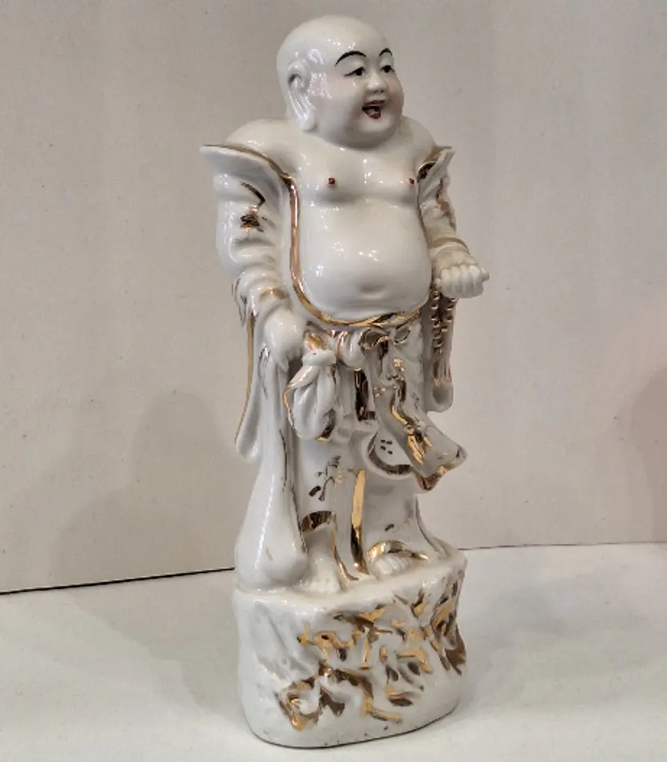 Estatueta em porcelana - Buda sorridente  7