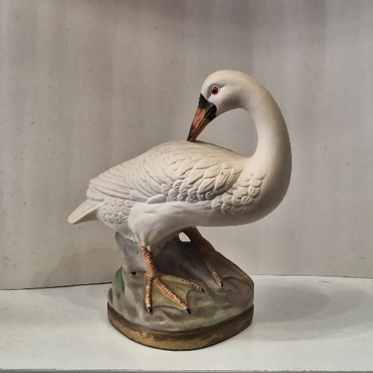 Estatueta em faiança representando Ganso 1