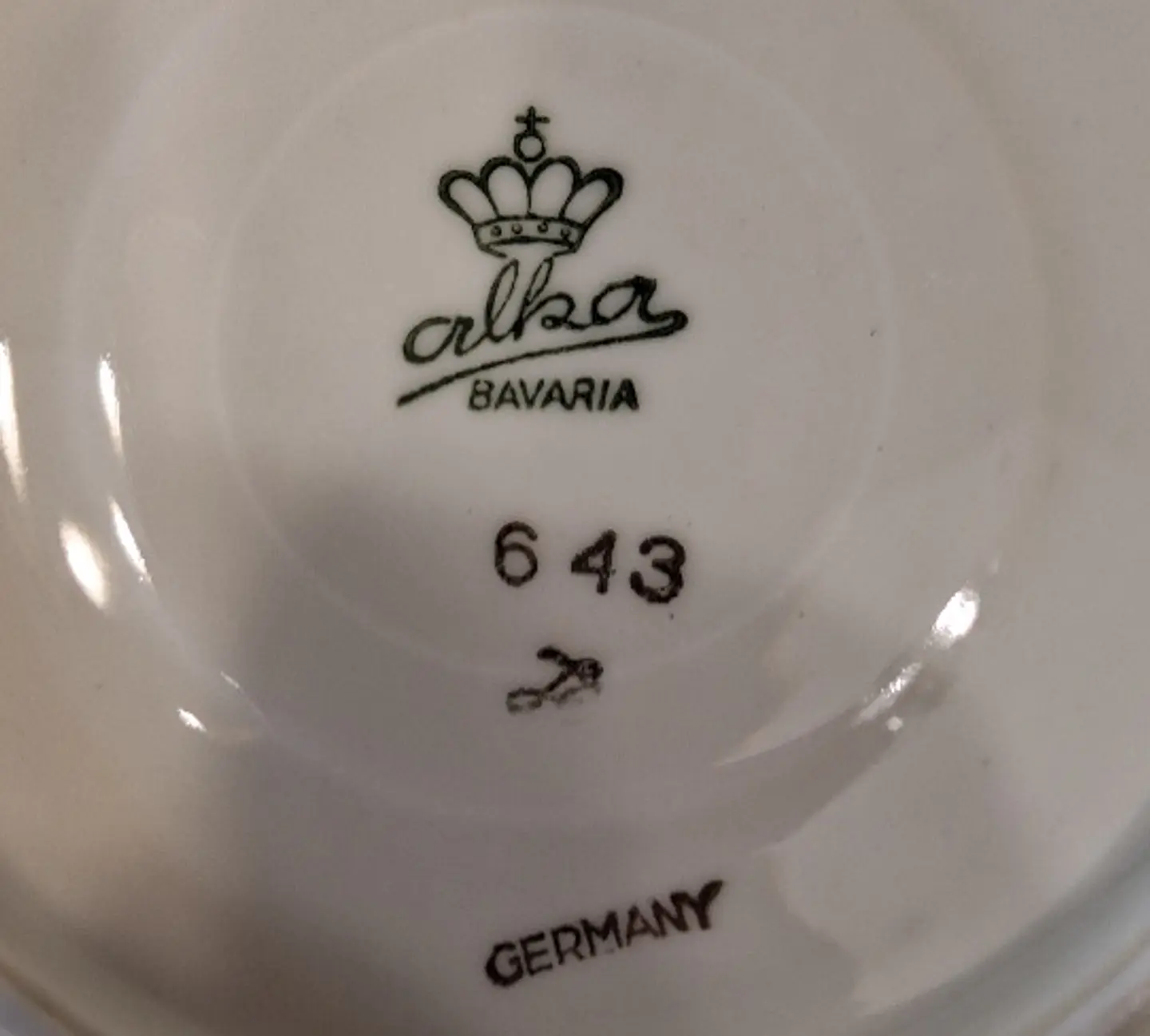 Xícara em porcelana Alka, Bavaria, Alemanha  3