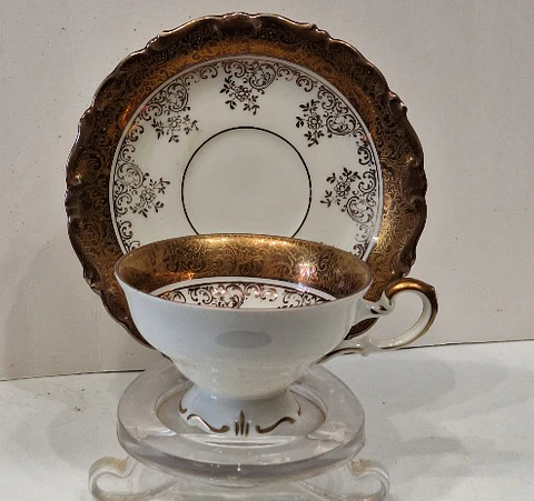 Xícara em porcelana Alka, Bavaria, Alemanha 
