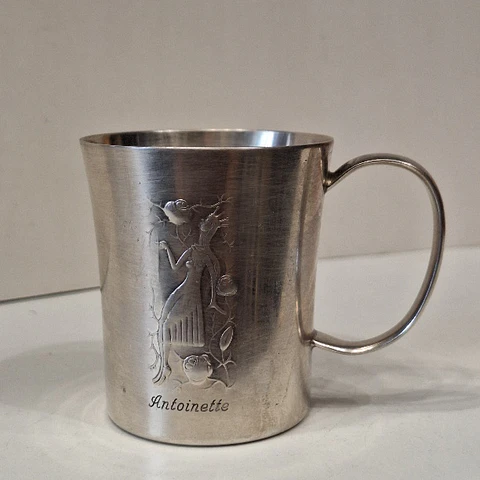Copo alemão em metal prateado da WMF