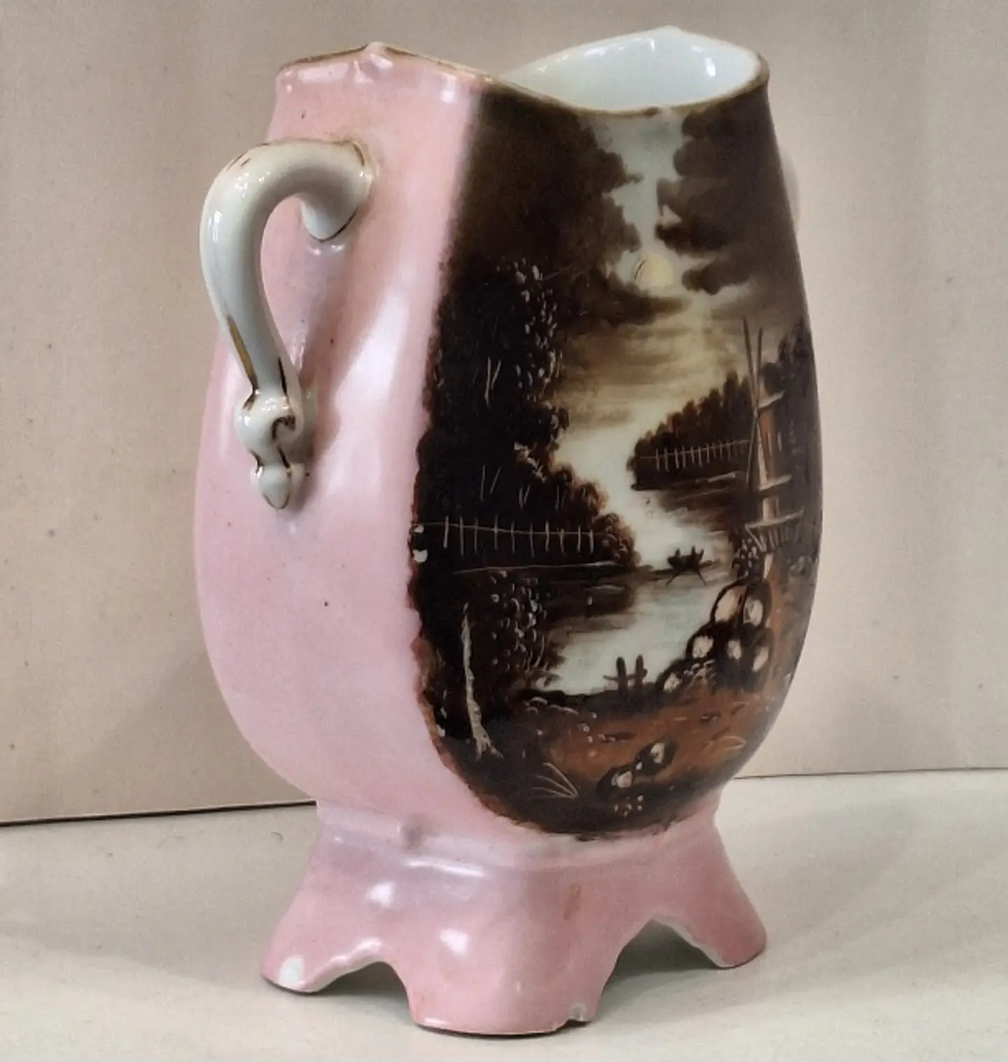 Antigo vaso em porcelana de Limoges 2
