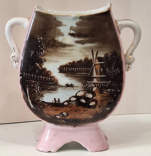 Antigo vaso em porcelana de Limoges