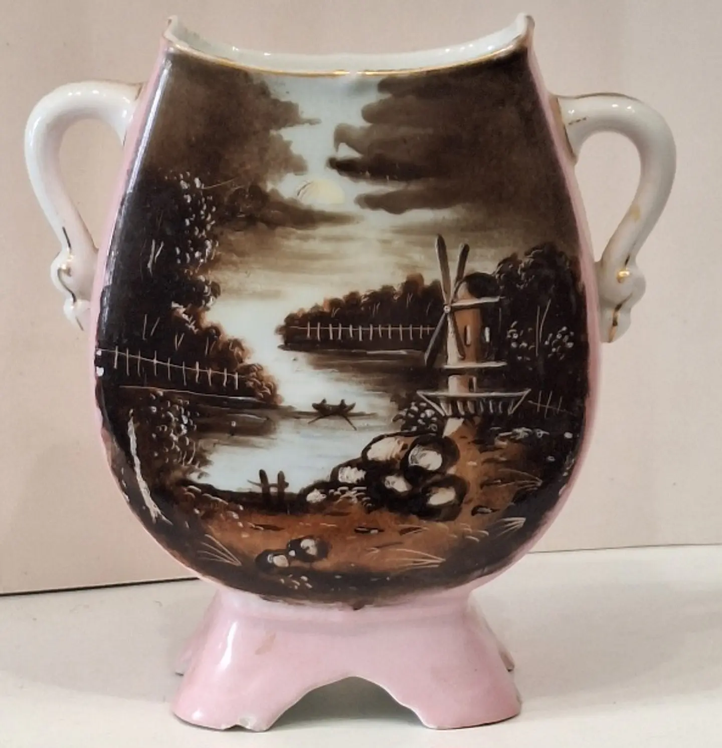 Antigo vaso em porcelana de Limoges 1