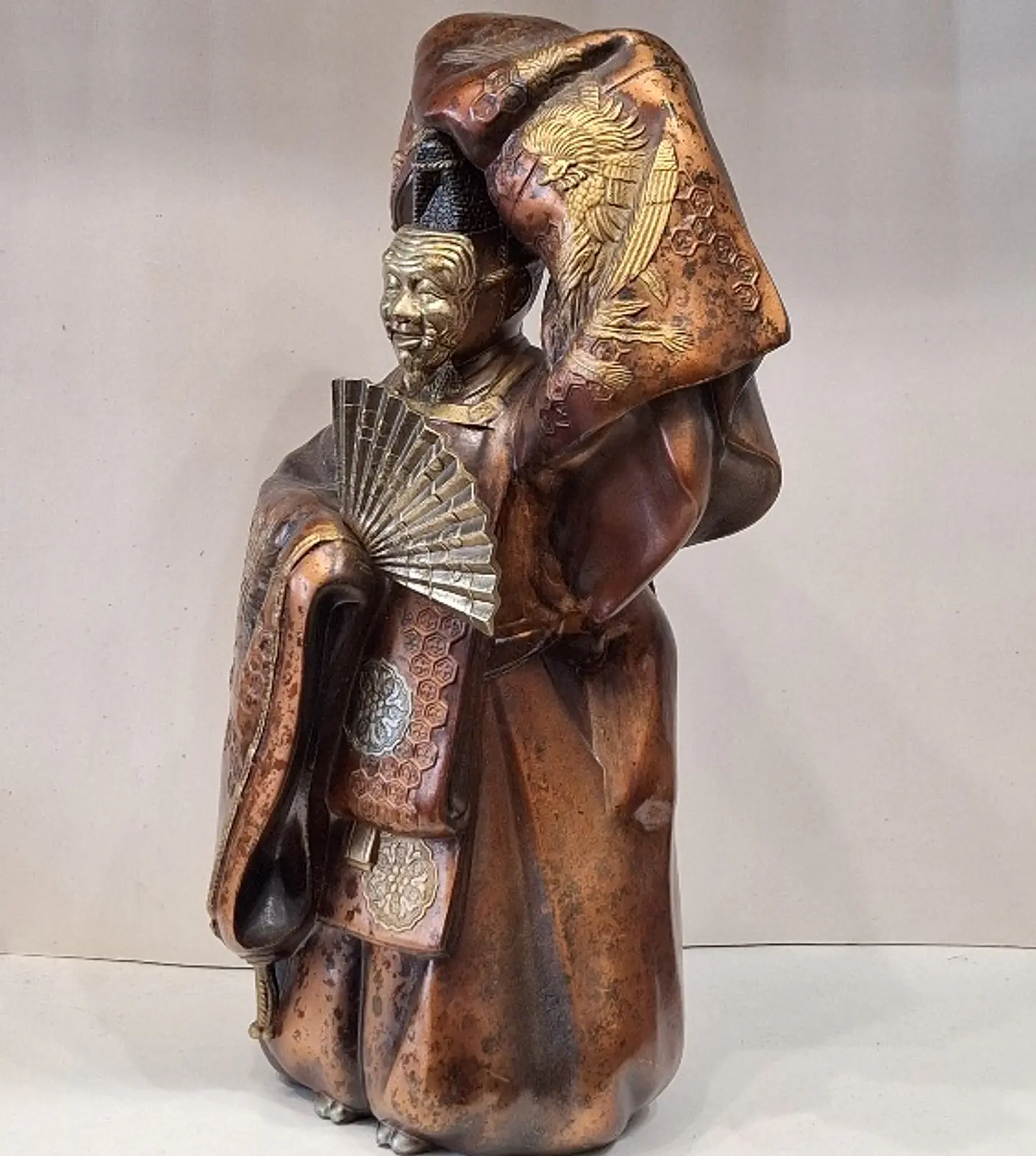 Escultura Japonesa - Personagem da dança Noh, Okina 2
