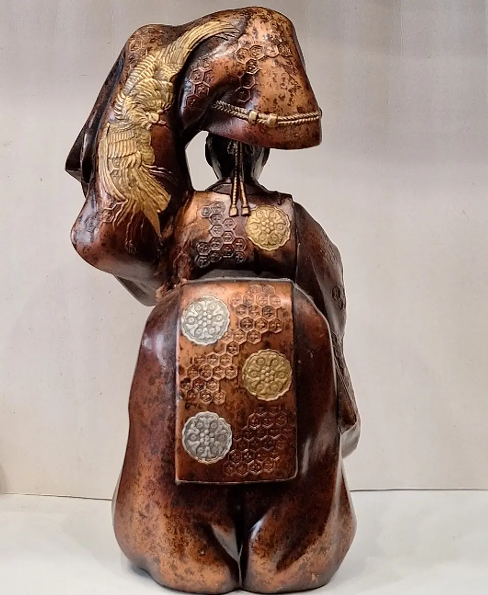 Escultura Japonesa - Personagem da dança Noh, Okina 6