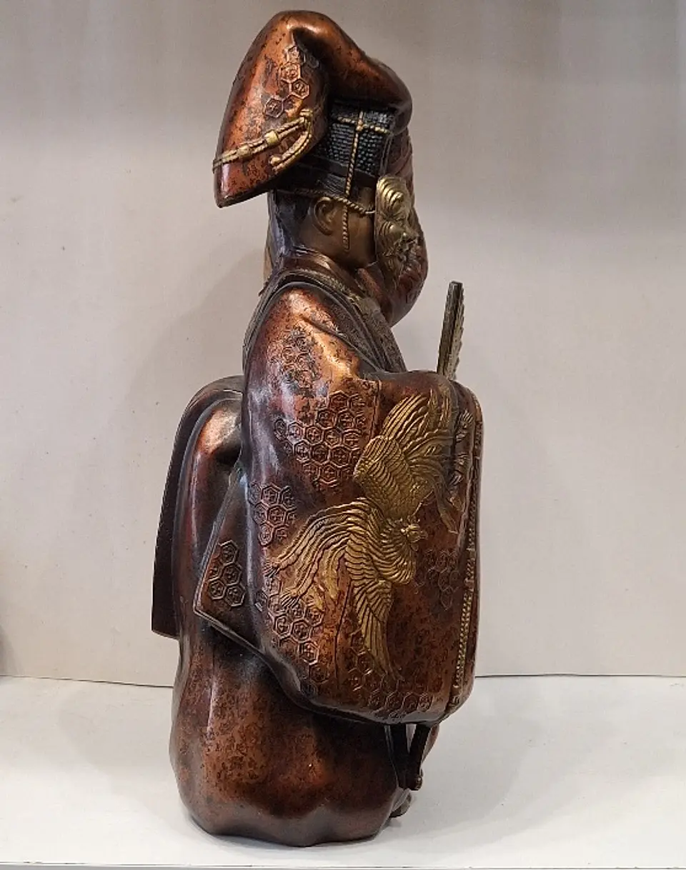 Escultura Japonesa - Personagem da dança Noh, Okina 4