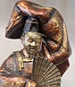 Escultura Japonesa - Personagem da dança Noh, Okina - miniatura 7