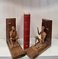 Suporte de livros, bookends, representando Dom Quixote e  Sancho Pança  - Thumbnail 2