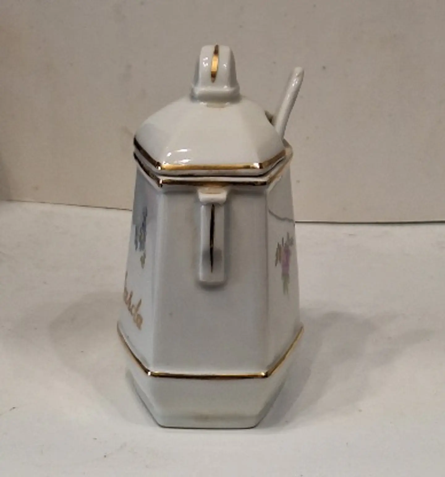 Mostardeira em porcelana da Candal  4
