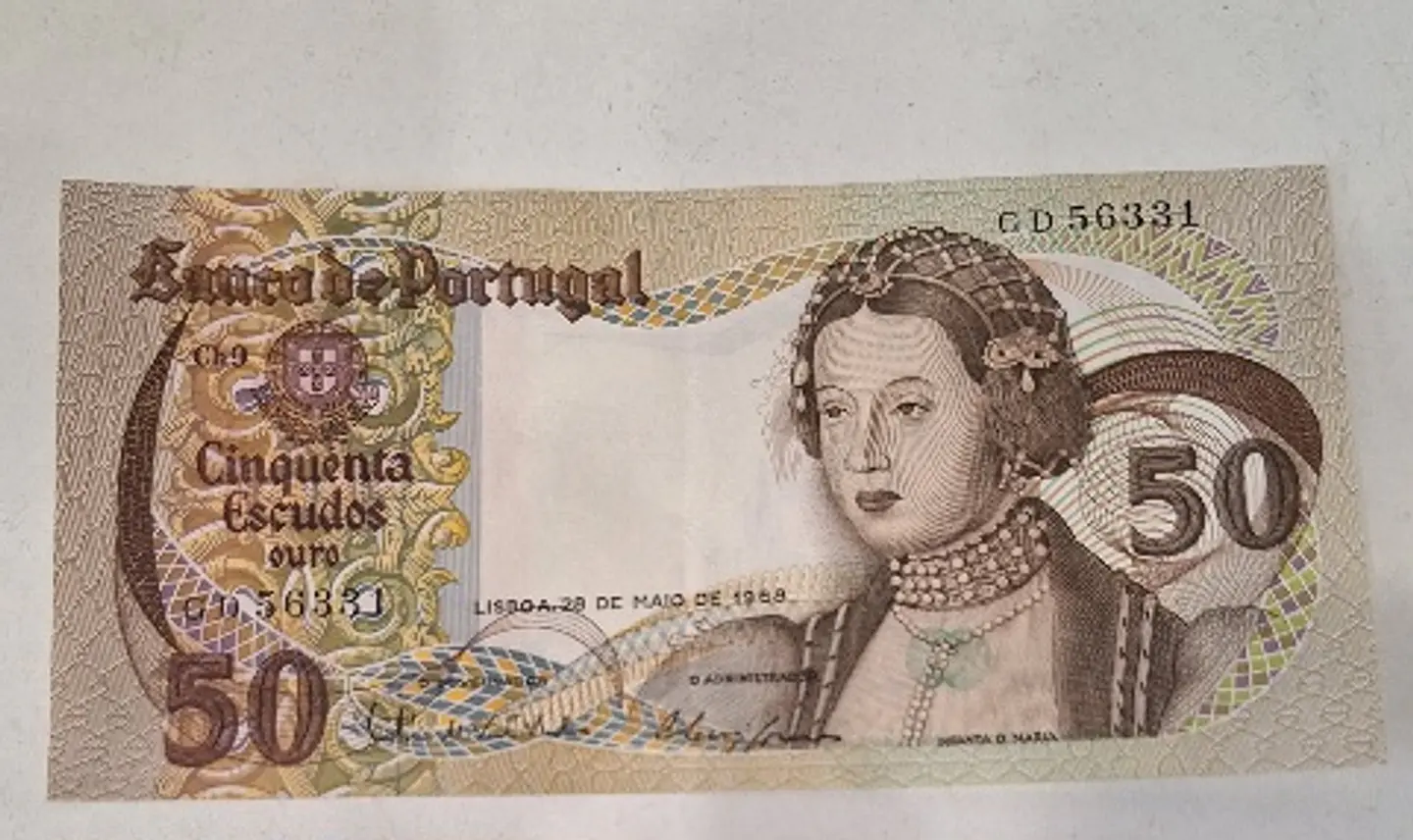 Nota, 50 escudos, 1968, Infanta D. Maria, Ch. 9 1