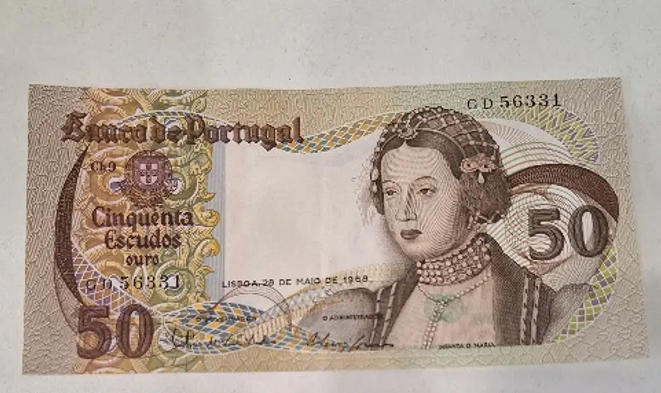 Nota, 50 escudos, 1968, Infanta D. Maria, Ch. 9 1